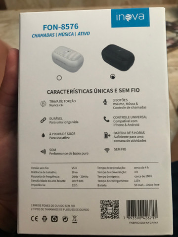 Fone sem fio inova fon-8576 - Foto 2