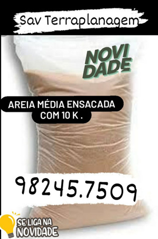 Areia ensacada