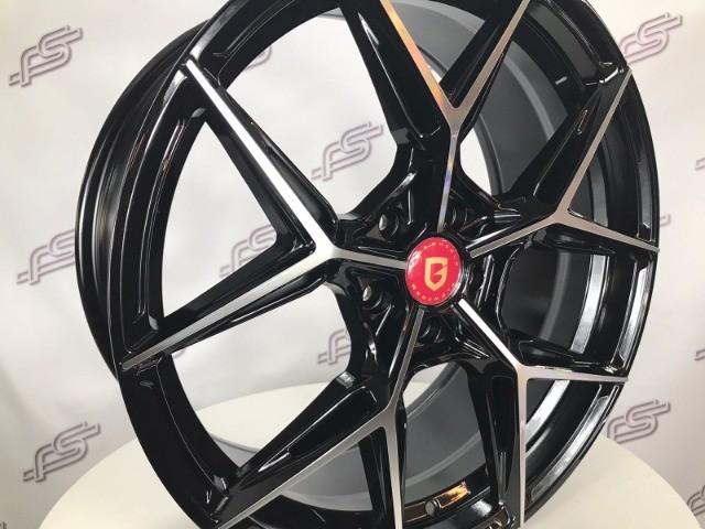Rodas Gisa Stharlight Preto Diamantado 5x112 - 20x8,5 aro 20 tala 8,5 - Foto 2