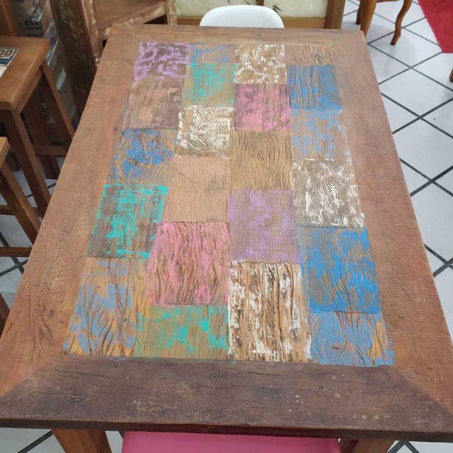 Mesa Colorida de Demolição Modelo Mosaico - Foto 4