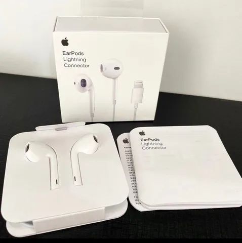 Fone de ouvido ORIGINAL Apple conector Lightning 