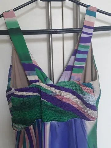 Vestido Longo Festa Estampado - Foto 4
