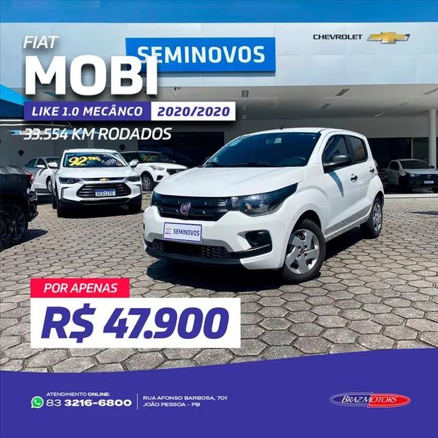 Metronorte Chevrolet - 2022 Fiat Mobi 1.0 Like Prata Completo+