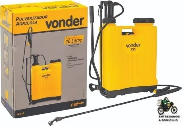 Bomba Costal Pulverizador Veneno Agricola Manual 20 L Vonder