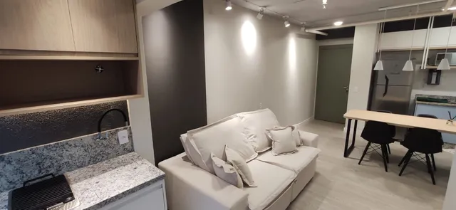 Studio em São Caetano novíssimo com 1 vaga, varanda gourmet e vista livre frente