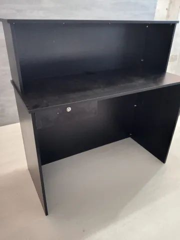 recepção reto light simples preto 135cm - Foto 3