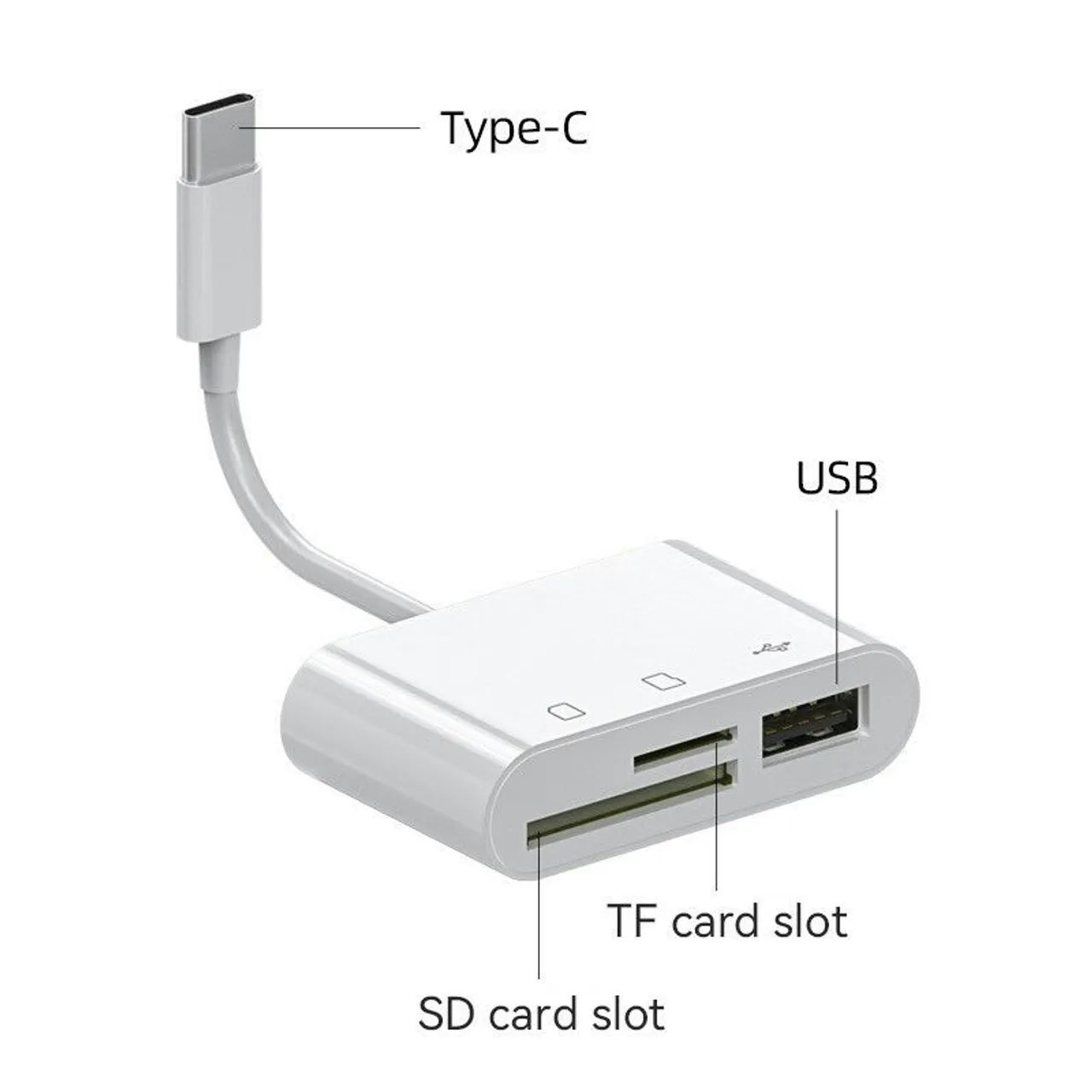Adaptador tipo C 3 em 1  - Foto 3