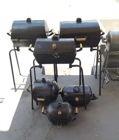 CHURRASQUEIRAS ABAFO ALUMÍNIO FUNDIDO CRAQUEADO 