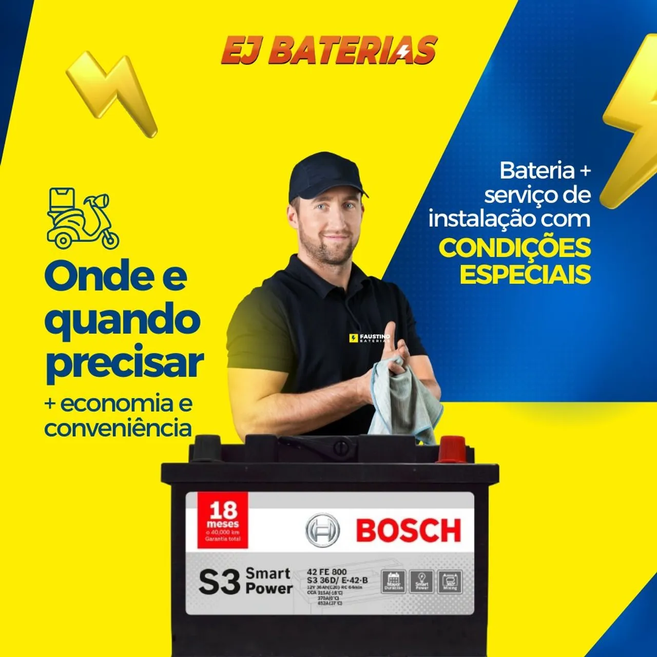 Bateria 60 amperes bosch do honda civic