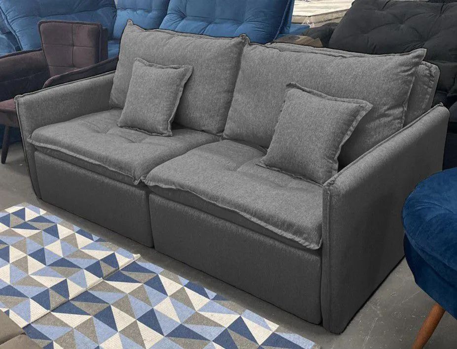 Sofá Cama Retrátil Novos Direto do fabricante  em Linho  - Foto 5