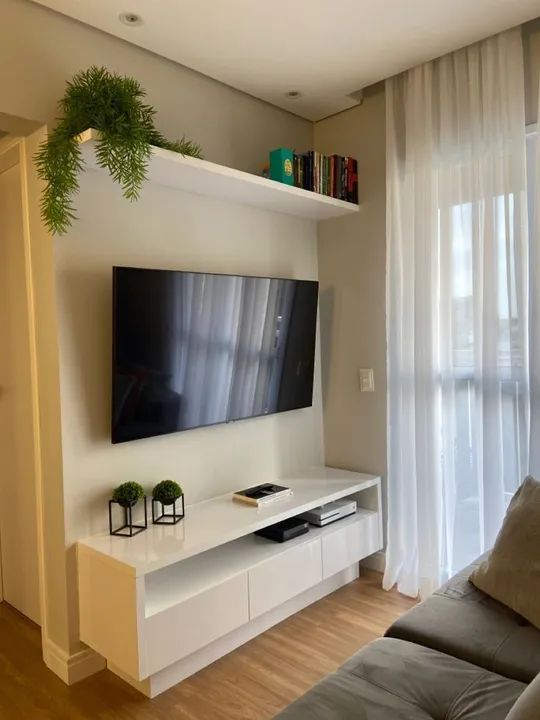 Rack de TV moderno com prateleiras - Foto 4