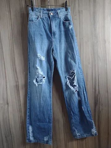 Calça wide leg