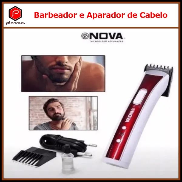 Barbeador e Aparador de Cabelo / Barba Portátil com Bateria Recarregável z023  - Foto 3