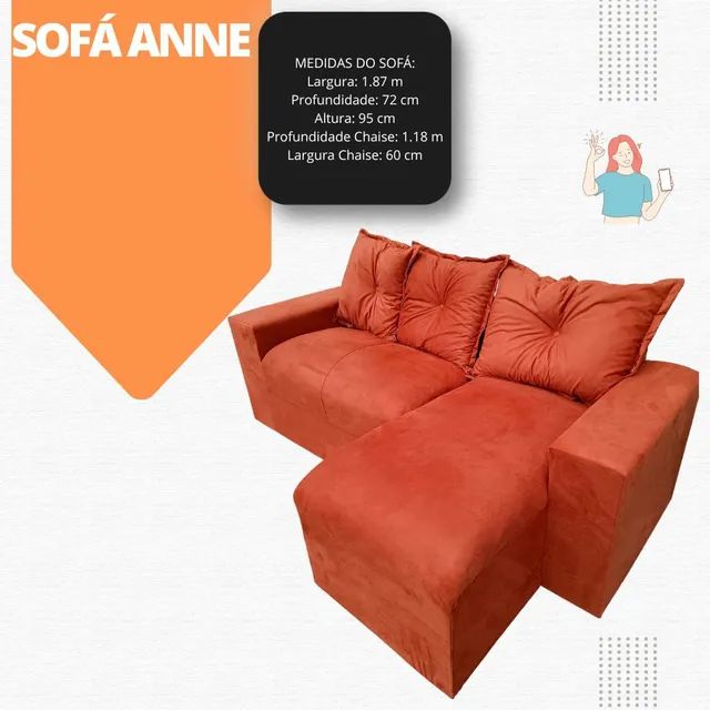 Sofa de canto  Bruna levo hoje