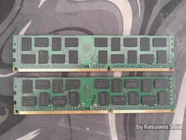 memórias 4gb-ddr3 Ecc Servidor compatíveis Xeon x79 x99 testadas retiradas de CPUs - Foto 3