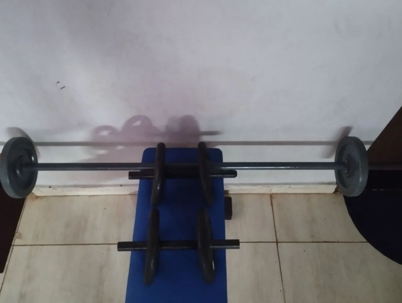 Halteres e Barra para Treino - Foto 4