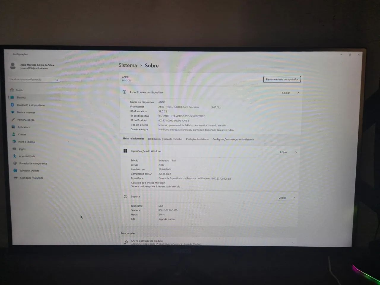Desktop Gamer High-end com Ryzen 7 5800 e RX 7600 XT - Foto 3