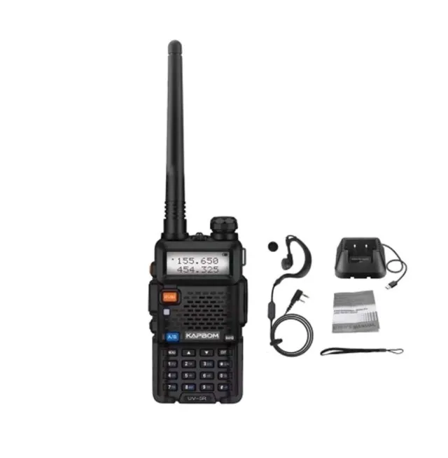 Rádio Comunicador Kapbom UV-5R Digital Baofeng FM/128 Canais - WZetta