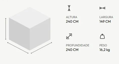Árvore Natal 2,40M Altura Usada 1x - Foto 2