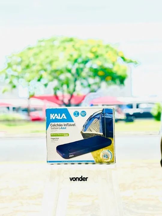 Colchão Inflável Azul - Solteiro