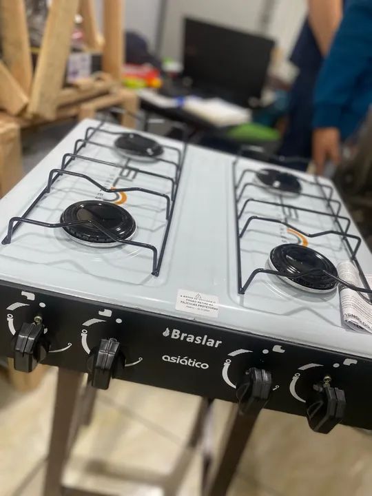 Fogão 4 Bocas A Gás Reforçado De Mesa  - Foto 5