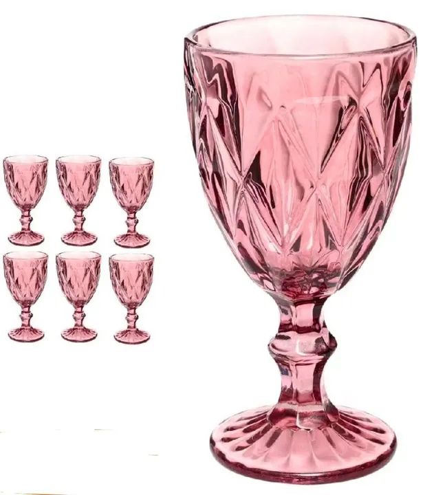 Jogo de 6 Taças de Vidro de 340ml - Decoração e Elegância - Foto 6