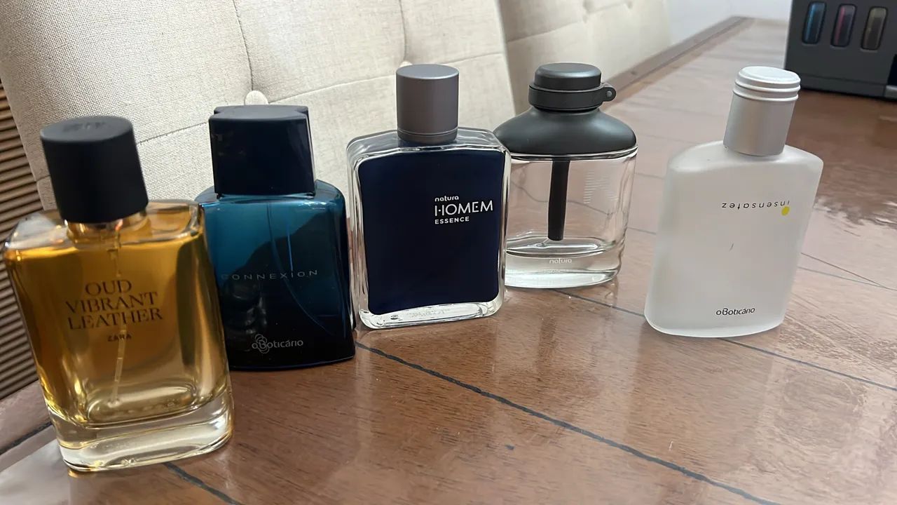 Lote frascos de perfumes vazios usados 
