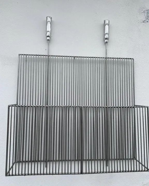 GRELHA AÇO INOX COM DESCANSO URUGUAIA 600x500x200