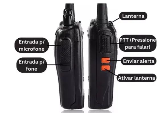 Kit Par 2 Radio Baofeng 777s Walk Talk Comunicador 16 Canais - Foto 6