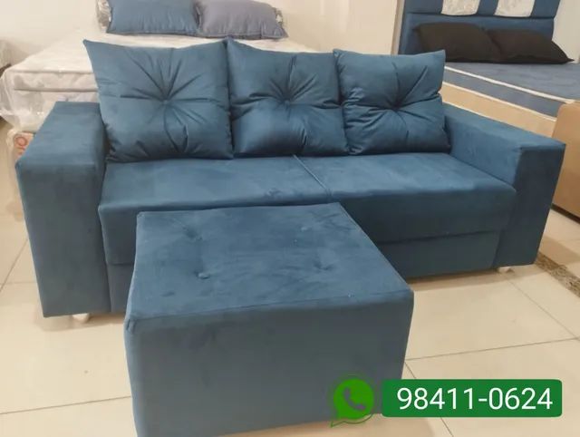 Sofá de fábrica $599, camas casal nova $459 - Foto 3
