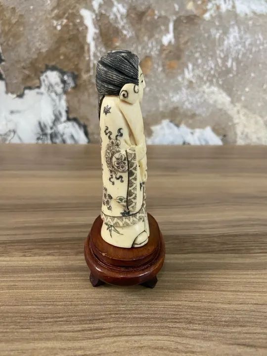 Antiga e Autêntica Netsuke em Marfim | Antiguidades - Foto 3
