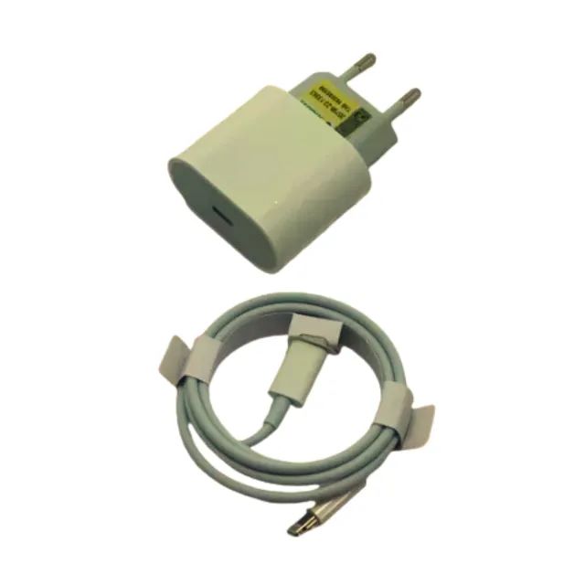 (ORIGINAL) Carregador + Cabo Usb-C 20w Para iPhone 15 Cor Branco LEHMOX - Foto 3