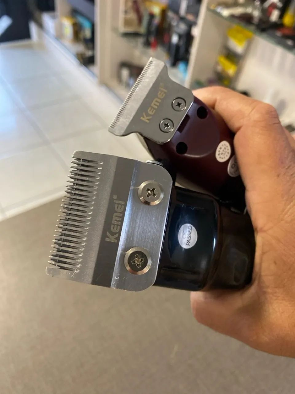 Maquina de corte e acabamento kemei profissional  - Foto 2