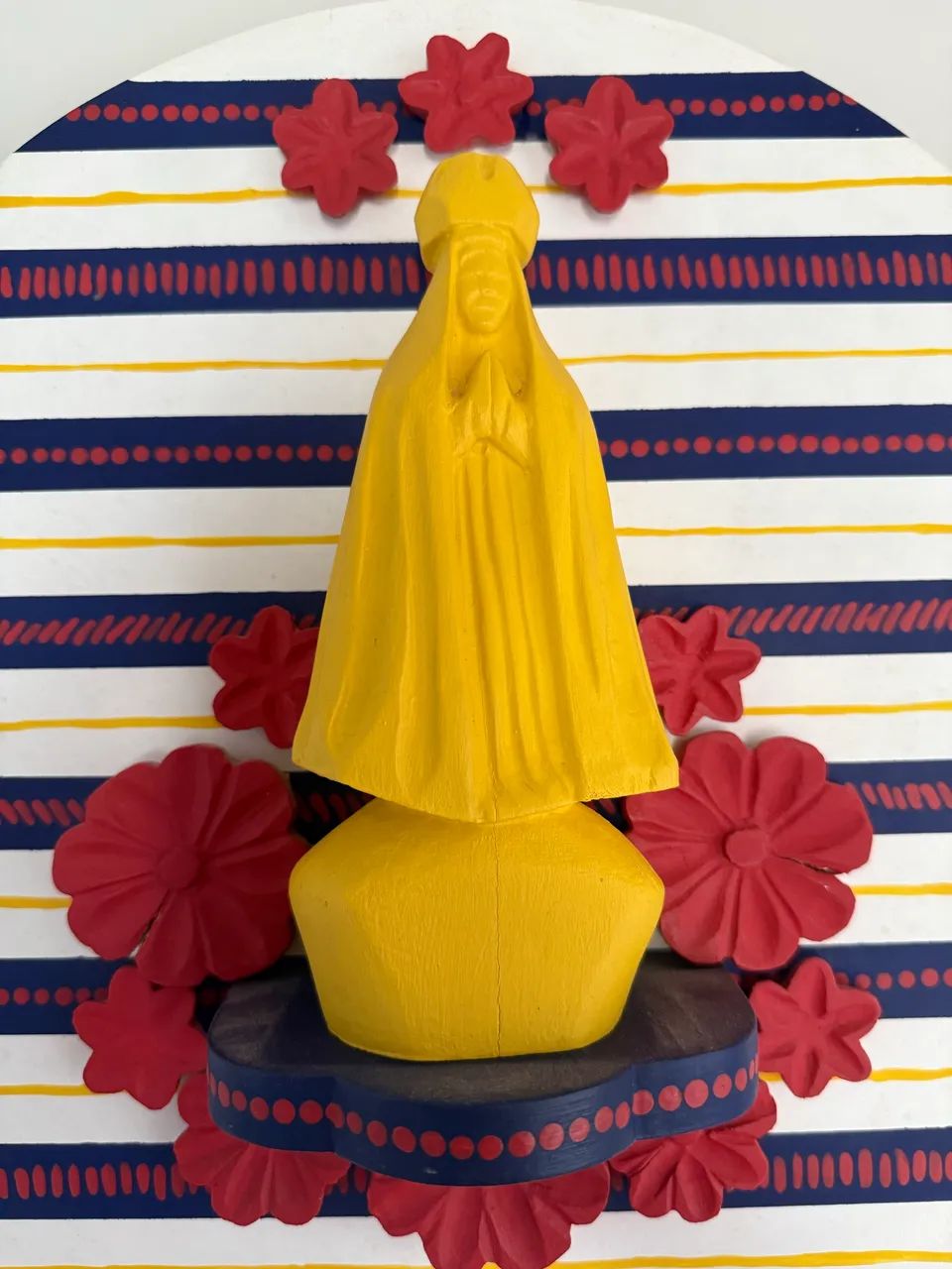 Linda escultura imagem nossa senhora 