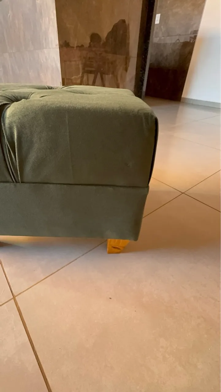 Puff Decorativo Verde Musgo