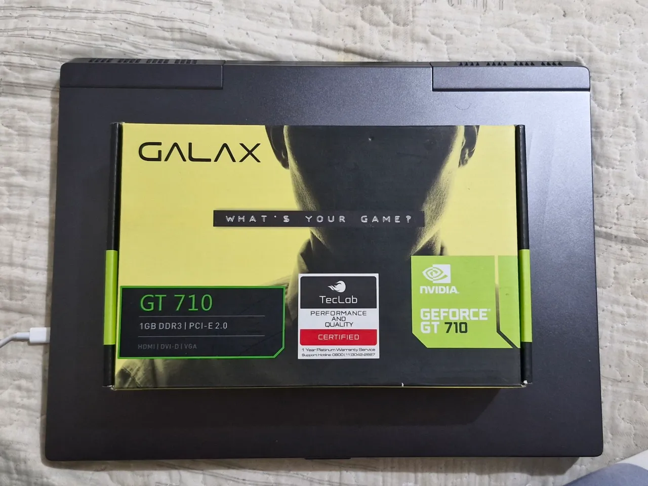 Placa de Vídeo Galax GeForce GT 710 1GB DDR3