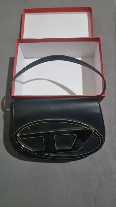 Bolsa de Ombro Diesel Preta - Foto 4