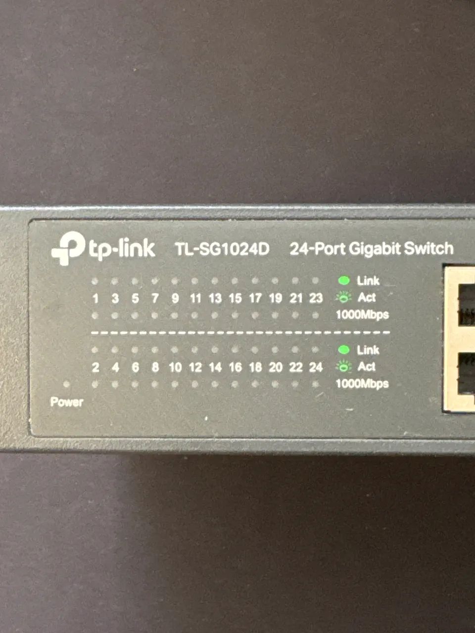 Switch TP-Link TL-SG1024D 24 portas Gigabit Switch 