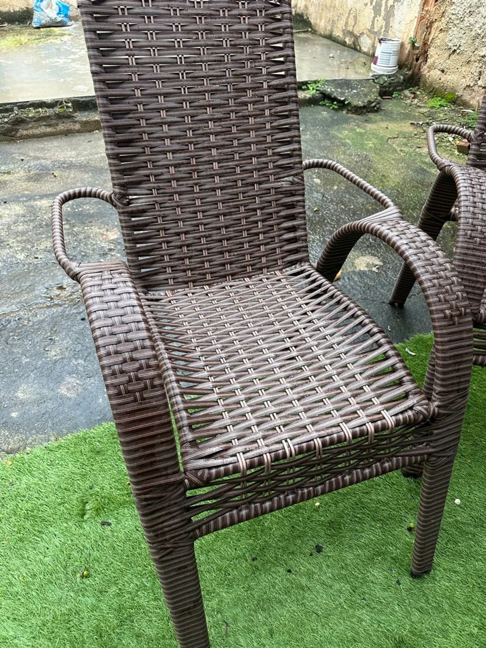 Jogo de Mesa e Cadeiras de Jardim em Rattan - Foto 2
