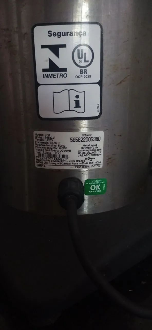 Liquidificador Industrial Skymsen 6L - 220V - Foto 5