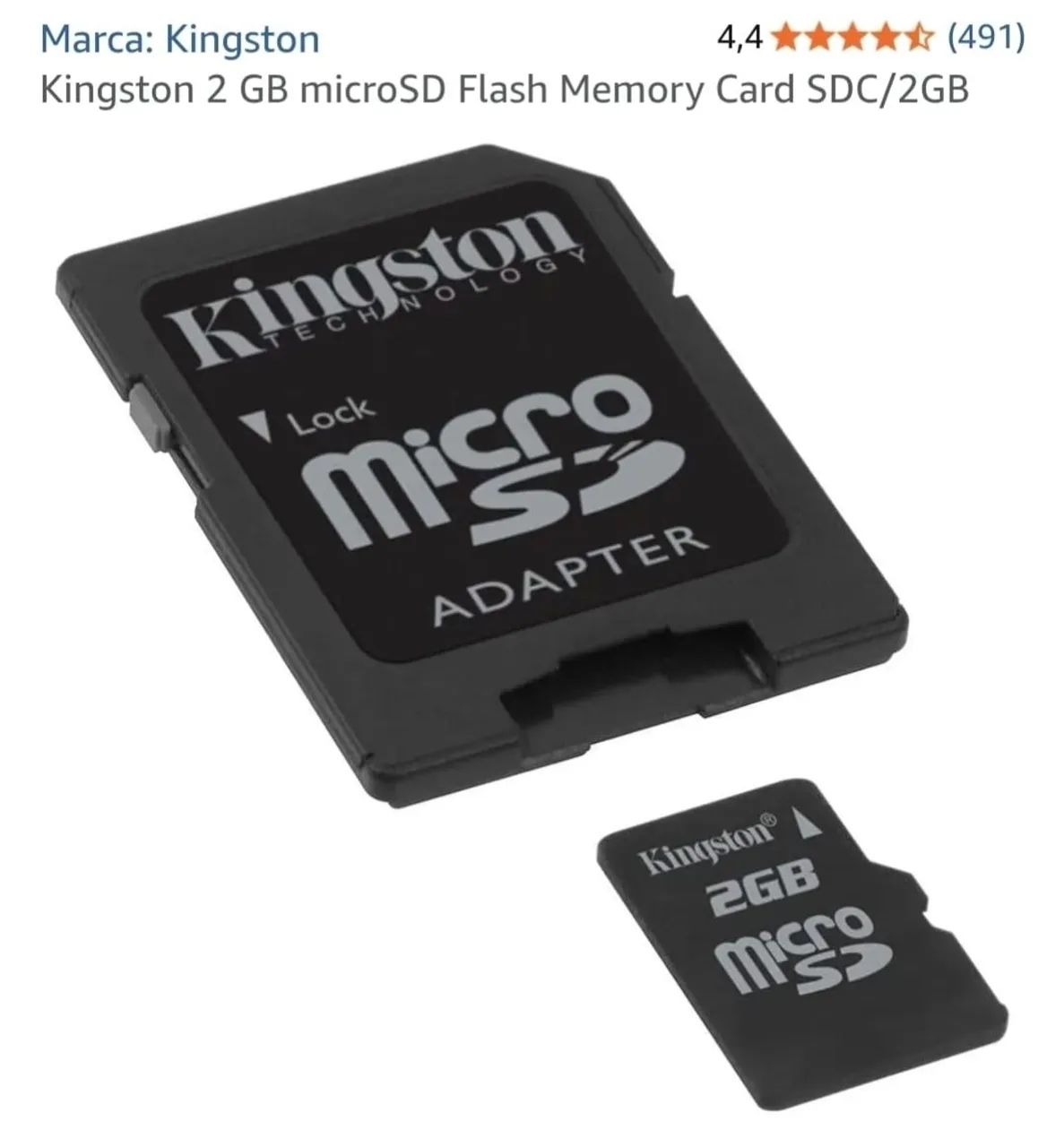 Cartão de memória 2GB Micro SD p/Dispositivos antigos - Foto 2
