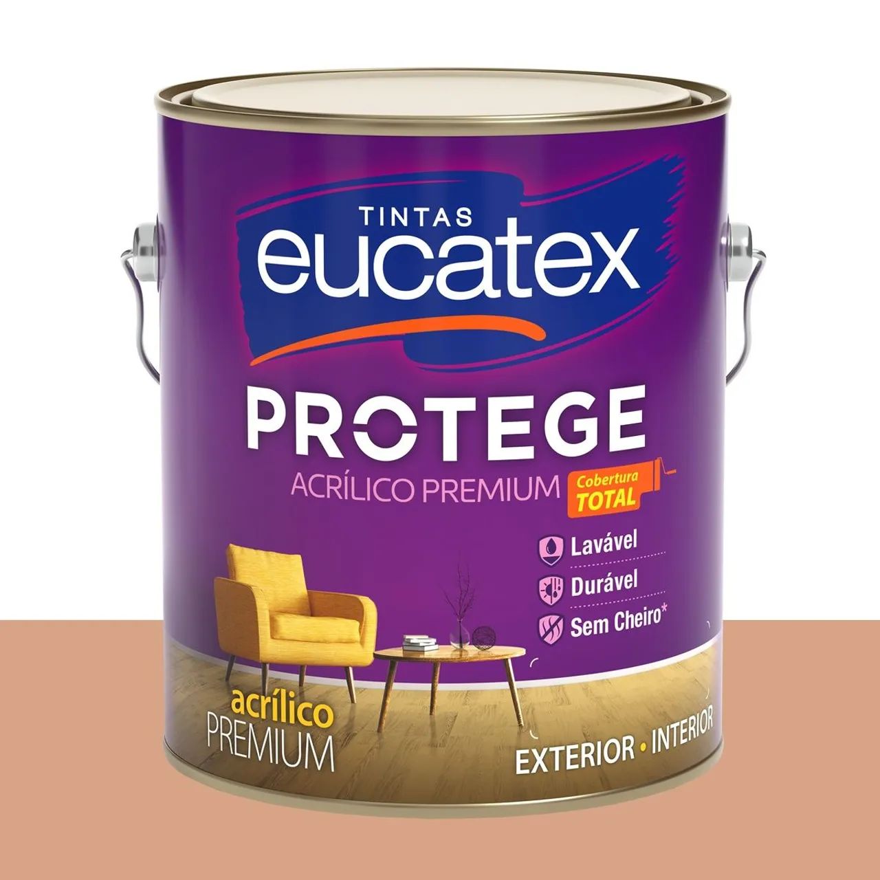 Tinta Acrílica Acetinada Eucatex Chapéu de Sol 3,2 L