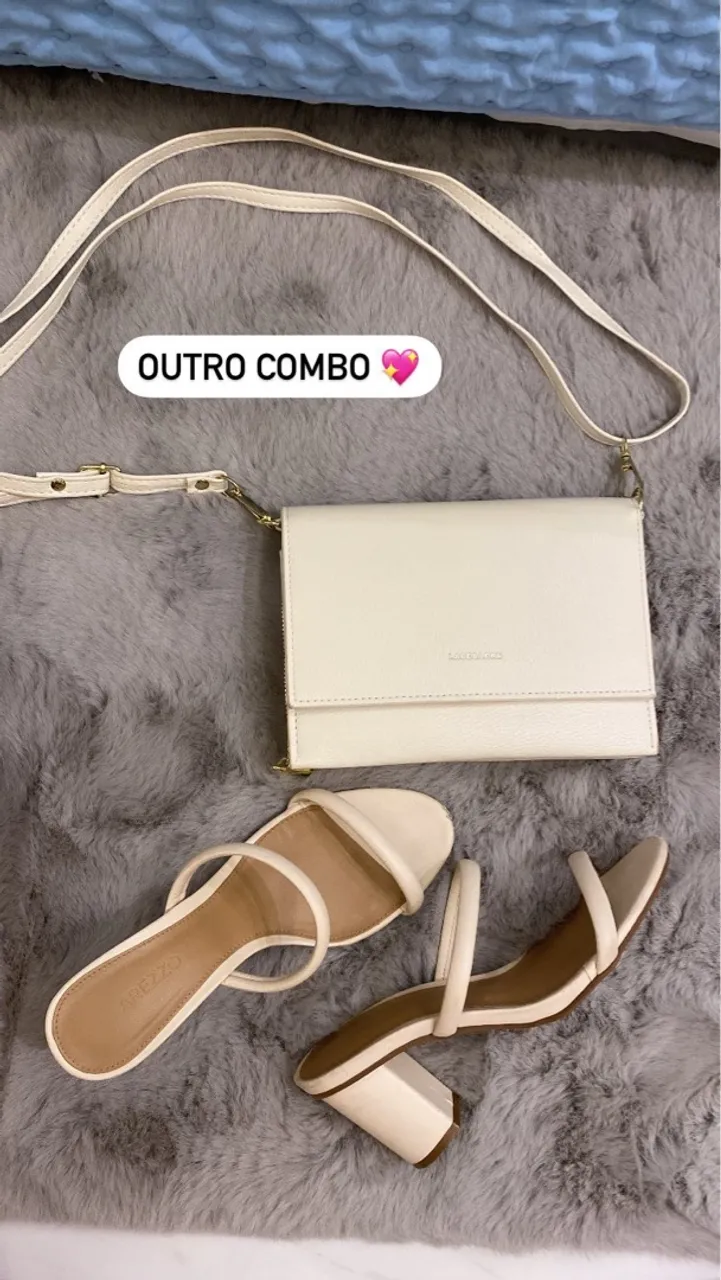 Vendo kit bolsa e sandália da Arezzo