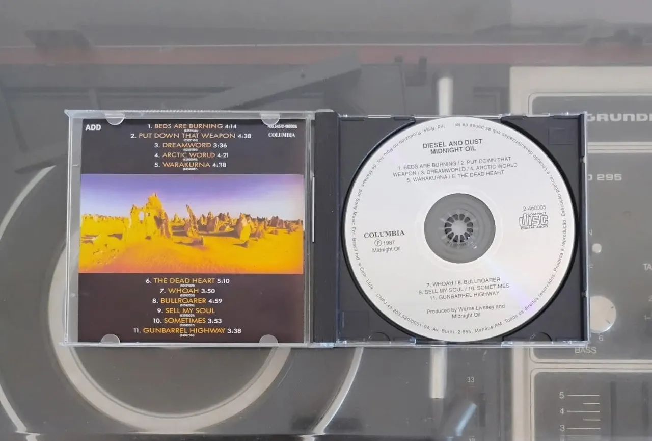 CD Midnight Oil " Diesel and Dust" (usado) - Foto 3