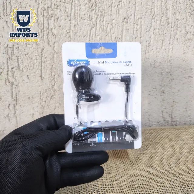 Microfone de Lapela Com Fio -  Knup