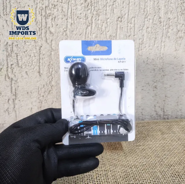 Microfone de Lapela Com Fio - Knup