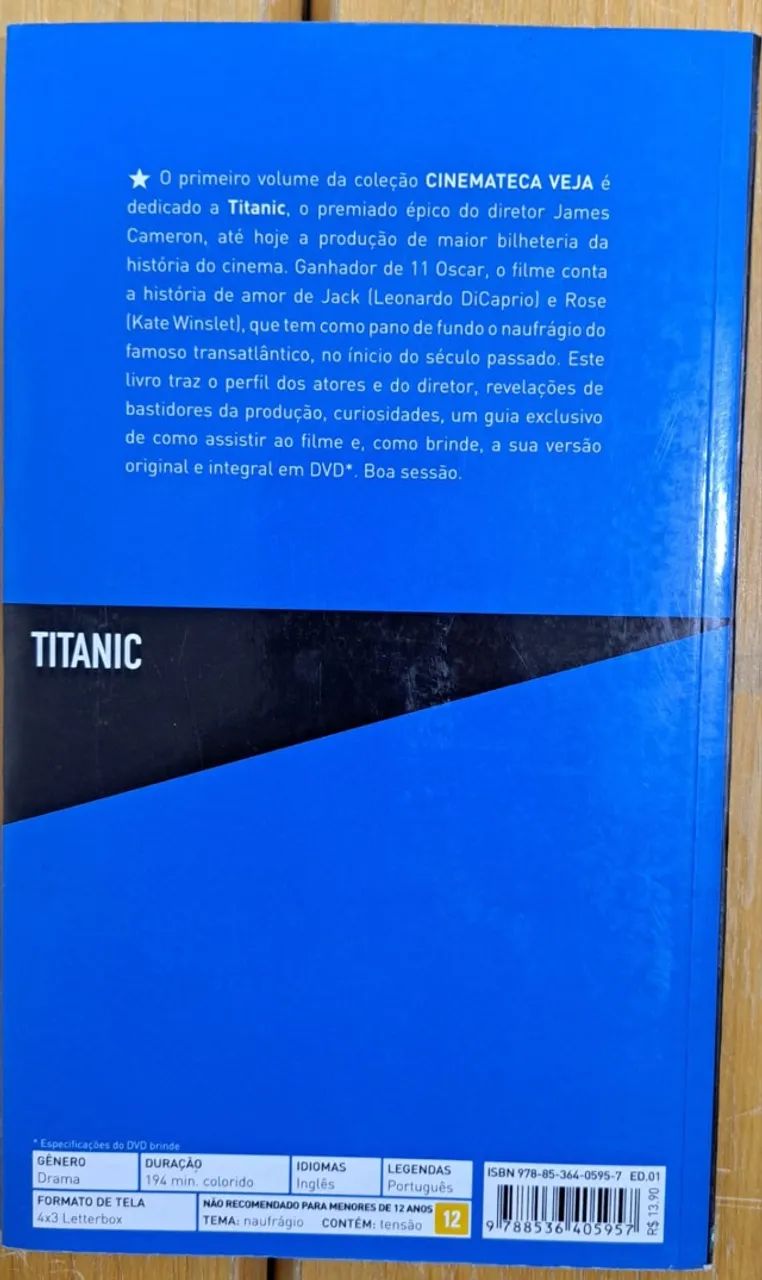 dvd titanic original cinemateca veja - Foto 3
