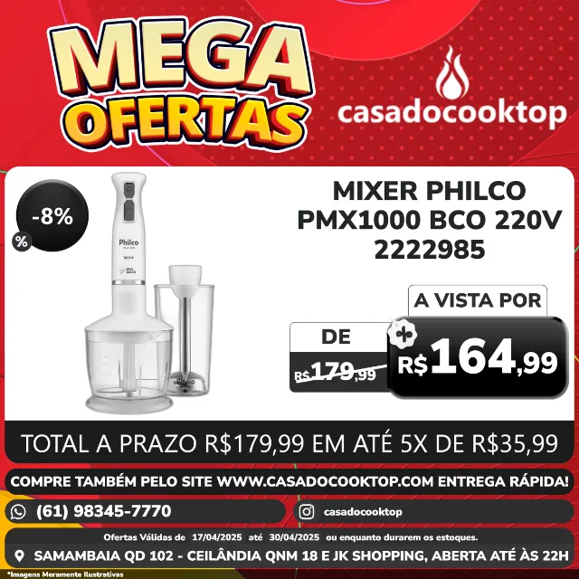 Mixer Philco Pmx1000 Bco 220v