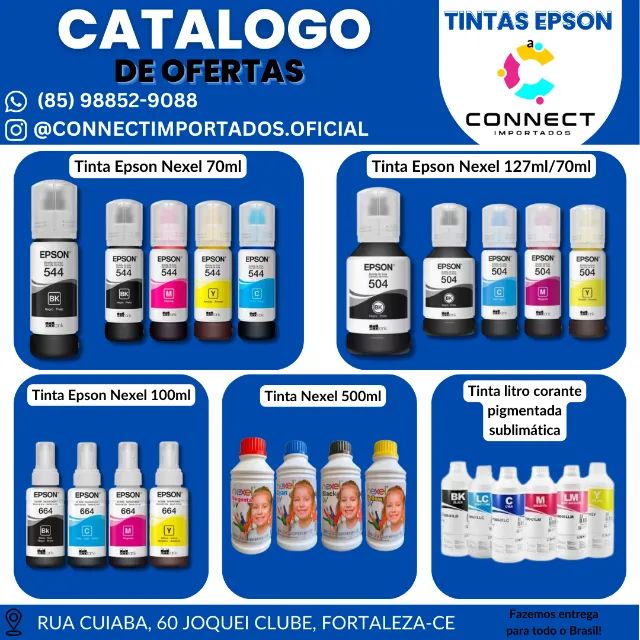 Tinta para impressora Epson ecotank