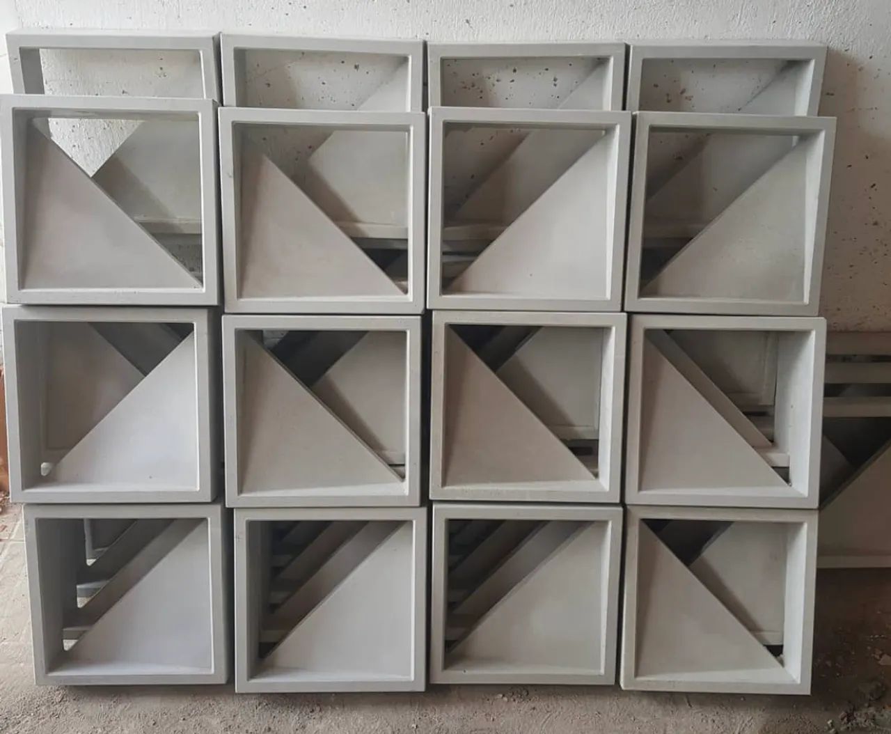 Blocos vazados para muro - Cobogo triangular  - Foto 2